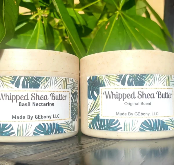 (2)Organic 100% Raw Whipped Shea Butter